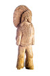 Carved wooden figure of an Indian