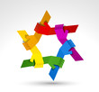 Vector: United hands. Conceptual symbol United hands. Conceptual symbol