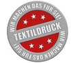 Schild graurot rund rt wmdfs TEXTILDRUCK