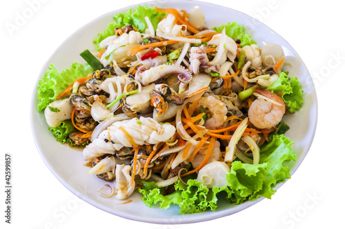 Photo: CLIPPING PART. Thai style salad seafood CLIPPING PART. Thai style salad seafood