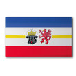 Flagge-Mecklenburg-Vorpommern mit Wappen
