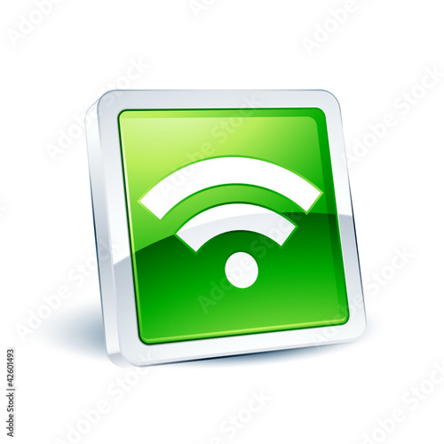 Vektor: icône bouton internet wifi icône bouton internet wifi