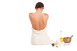 relaxte junge frau