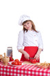 attractive woman cooking