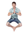 Photo: Young man jumping Young man jumping