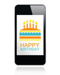 Illustrazione: Happy Birthday Smartphone Happy Birthday Smartphone