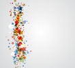 abstract light color stars vector background