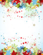 abstract light color stars vector background