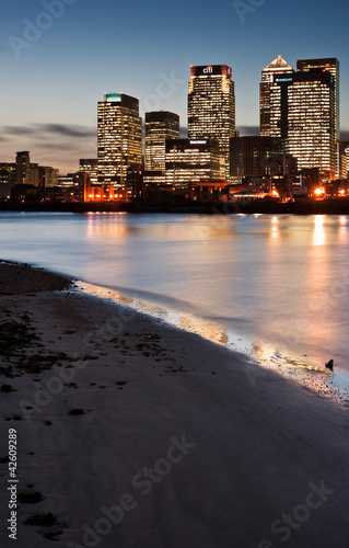 Photo: London City general skyline at night London City general skyline at night