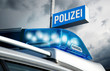 Polizeirevier am Abend