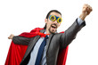 Superman isolated on the white background