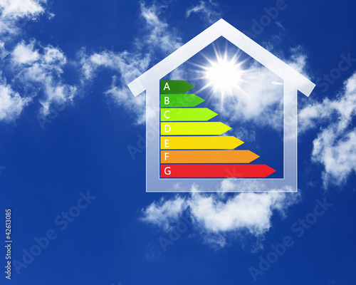 Foto: House against nature background House against nature background