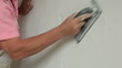 Video: Man Sanding Plaster Man Sanding Plaster