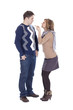 Foto: Girl shaking her finger - I am warning you Girl shaking her finger - I am warning you