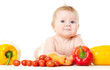 Photo: babe with vegetables babe with vegetables