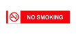 no smoking sign on white
