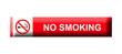 no smoking sign on white
