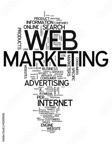 Illustration: Word Cloud "Web Marketing" Word Cloud "Web Marketing"
