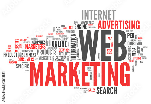 Illustration: Word Cloud "Web Marketing" Word Cloud "Web Marketing"