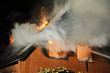 Haus in Flammen