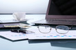 Business papers on the work place