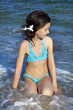 in the water