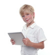 Junge mit Tablet PC