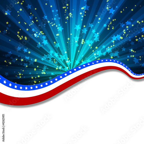 Photo: White blank background and fireworks White blank background and fireworks