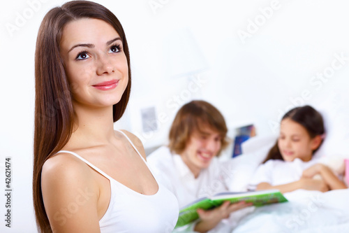 Photo: Family at home Family at home