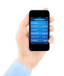 Mobile banking application on modern smart phone