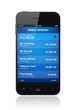 Mobile phone with electronic banking application