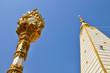 Gold and white stupa
