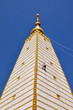 Gold and white stupa