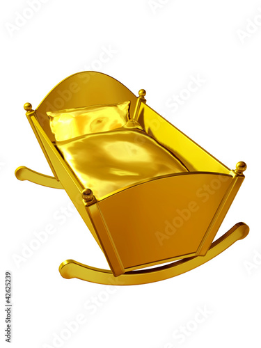 Illustration: Baby crib, cradle Baby crib, cradle