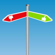 Thumb up down arrows