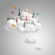 Photo: traveling the world dream landmark concept traveling the world dream landmark concept