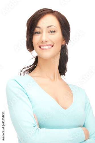 Photo: happy and smiling woman happy and smiling woman