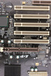 Modern electronic board. Motherboard close-up