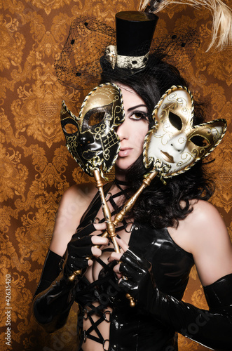 Photo: Mysterious Masquerade - Sexy Vixen with Venetian Masks Mysterious Masquerade - Sexy Vixen with Venetian Masks
