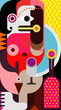 Abstract portrait of a woman