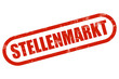 Grunge Stempel rot STELLENMARKT