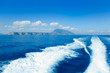 Photo: Alicante Denia view from sea and boat wake Alicante Denia view from sea and boat wake