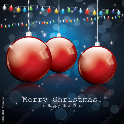 Vektor: Christmas night background Christmas night background