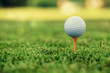 Photo: Golf ball on tee Golf ball on tee