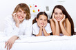 Photo: Family at home Family at home