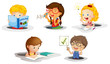 kids studying