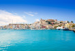 Foto: Eivissa Ibiza town with church under blue sky Eivissa Ibiza town with church under blue sky