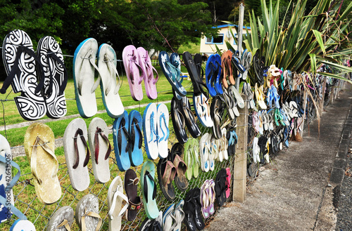 Foto: Jandal Fence, New Zealand Jandal Fence, New Zealand