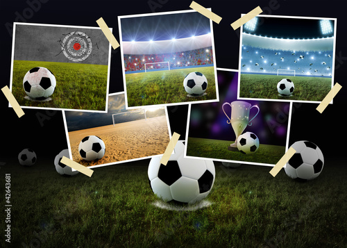 Illustration: Soccer Collage Soccer Collage