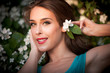 girl with flower